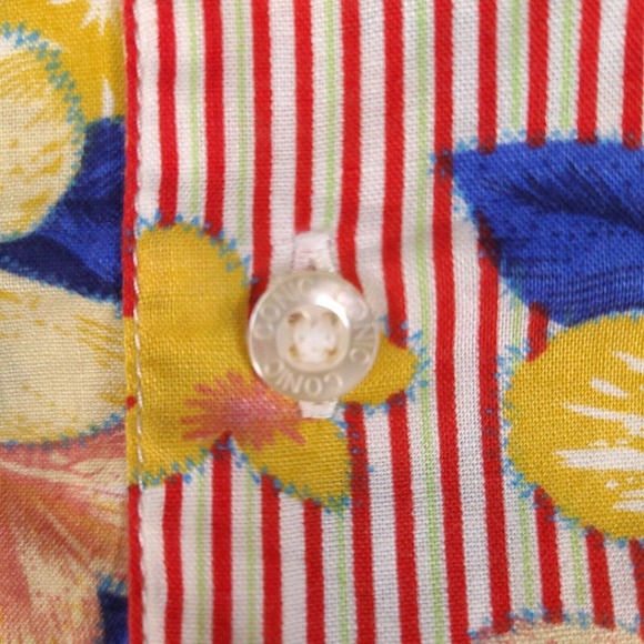 Conic Hawaiian Shirt Mens XXL Colorful Floral Button Down Camp Short Sleeve - Picture 5 of 14